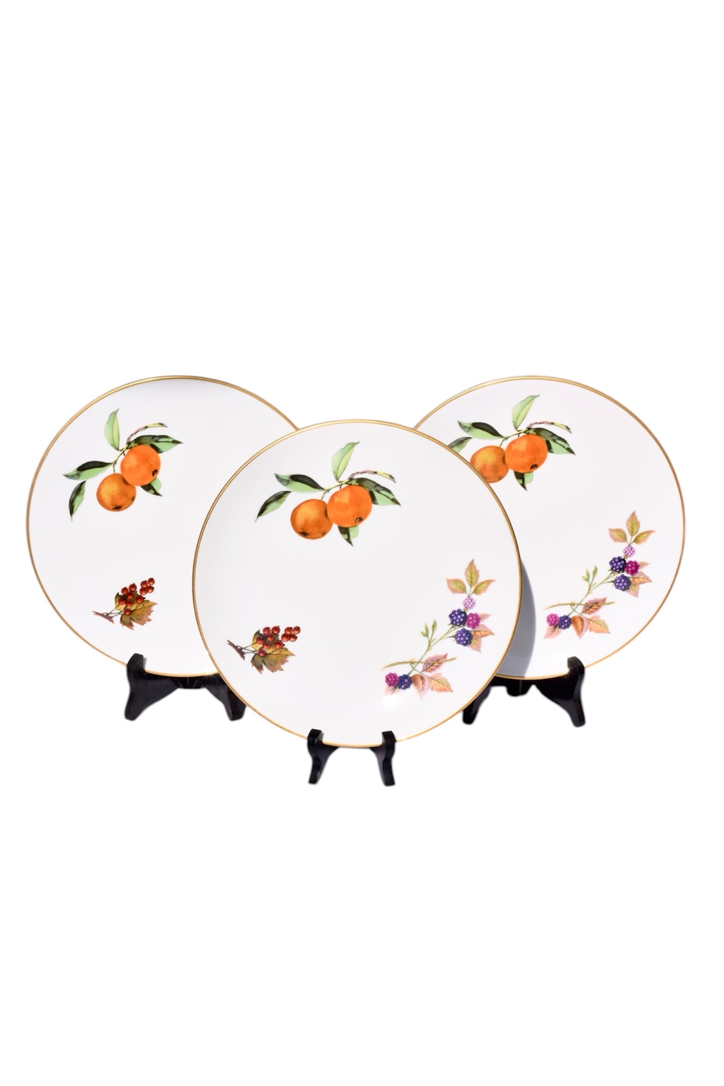 Royal Worcester Evesham Porcelain Plate Set