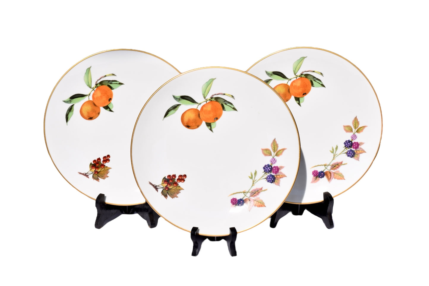 Royal Worcester Evesham Porcelain Plate Set