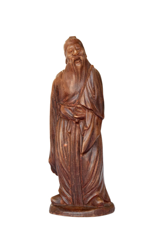 Chinese Sage Wooden Figure