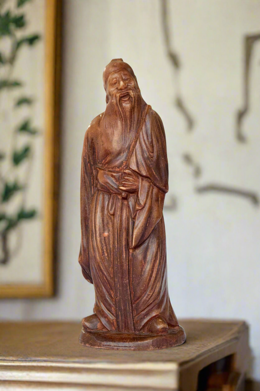 Chinese Sage Wooden Figure