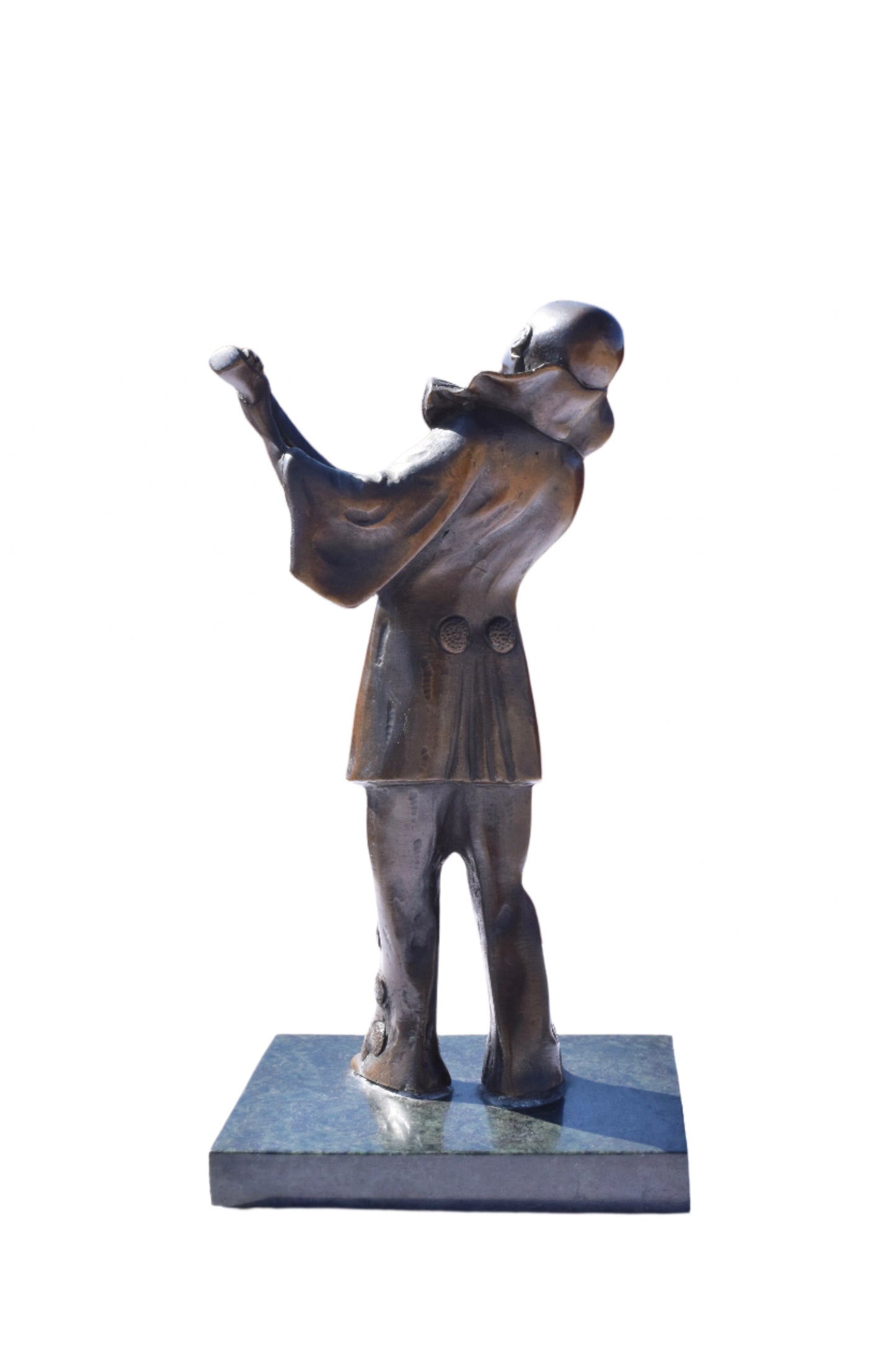 Art Deco Bronze Pierrot with Mandolin