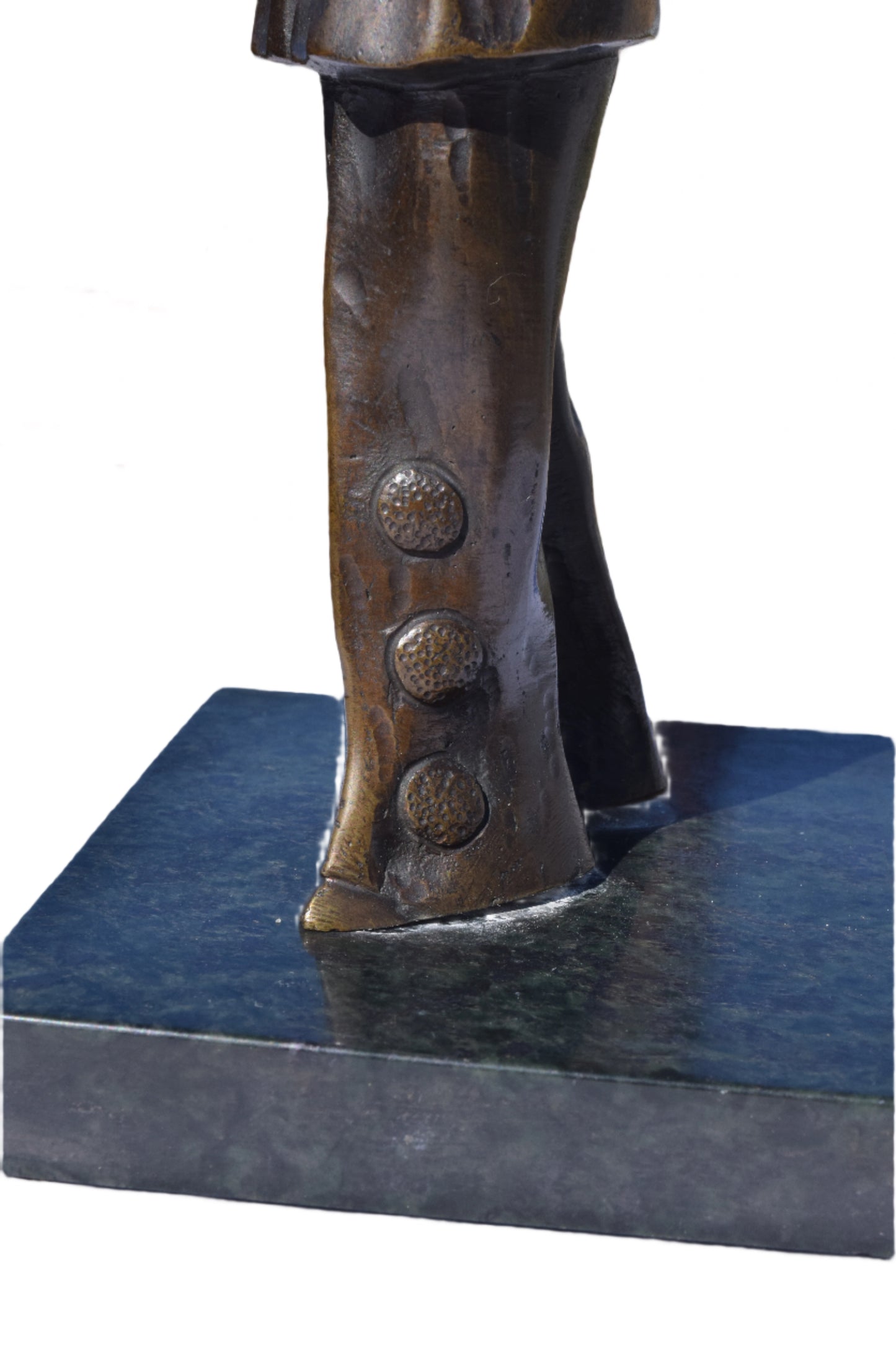 Art Deco Bronze Pierrot with Mandolin