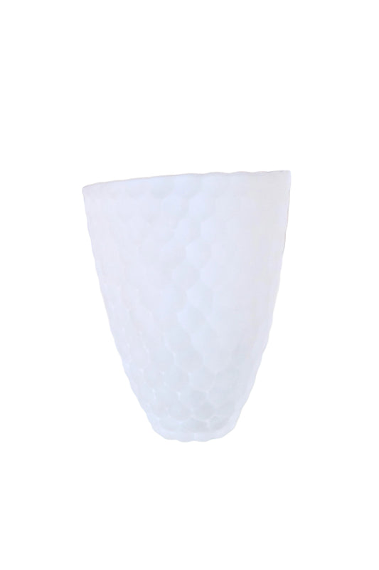 Orrefors Frosted Raspberry Vase