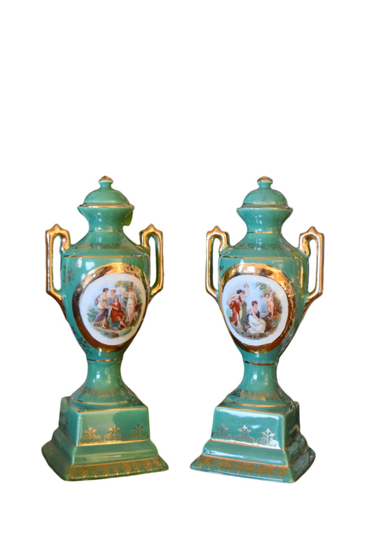 Empire Ware English Urn Vases