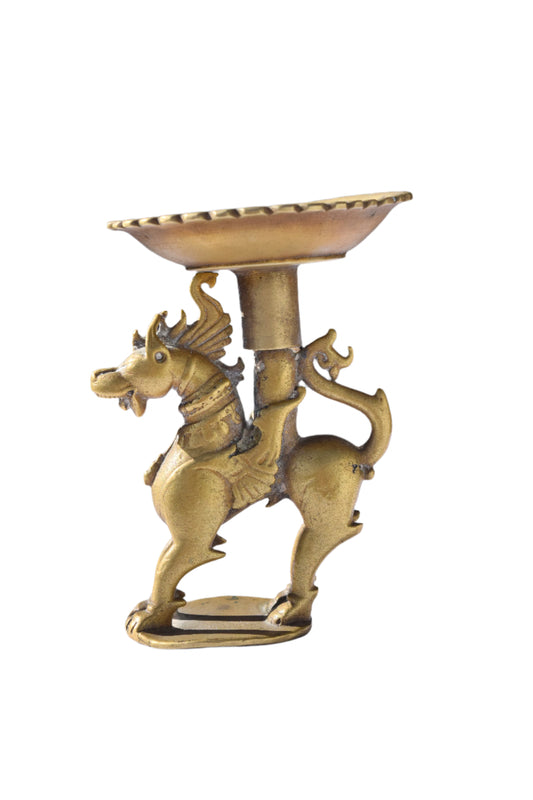 Bronze Qilin Ceremonial Candlestick