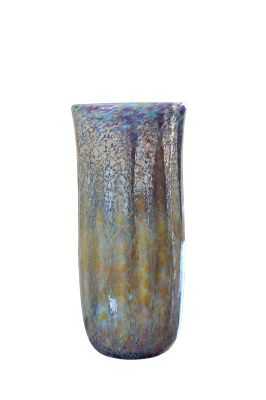 Joel Bloomberg Iridescent Art Glass Vase