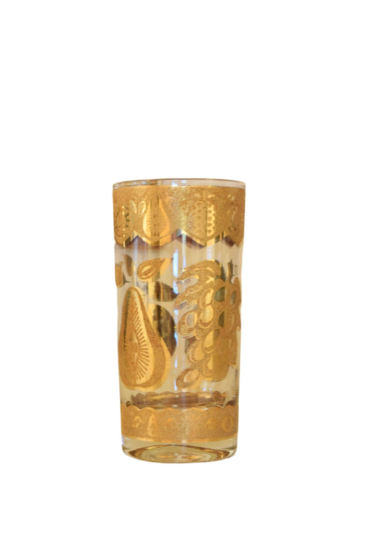 Culver "Florentine" Highball Glass with 22k Gold