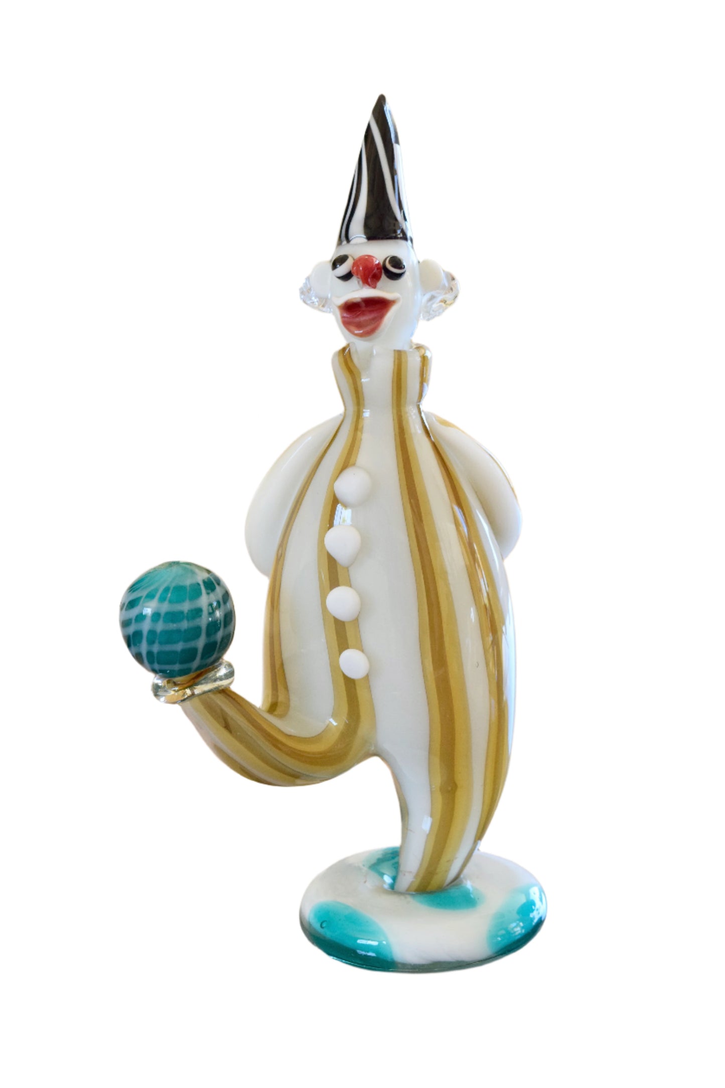 Italian Murano Clown Glass Decanter