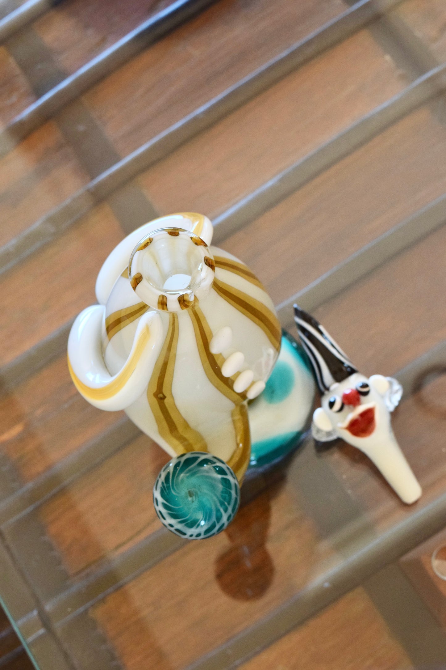 Italian Murano Clown Glass Decanter
