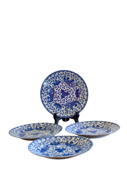 Japanese Pheonix Bread & Butter Plates (Set of 4)