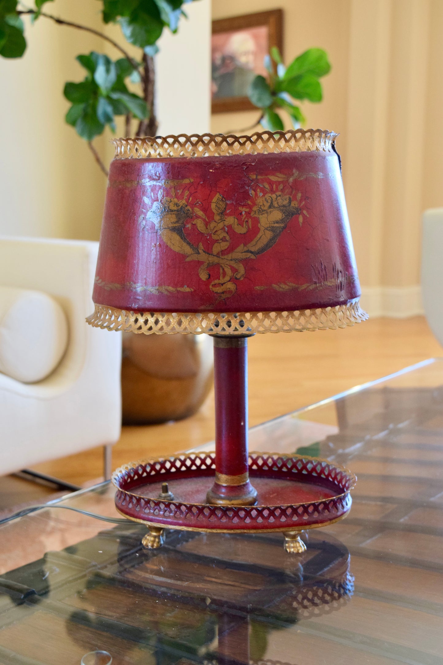 French Empire Bouillotte Table Lamp