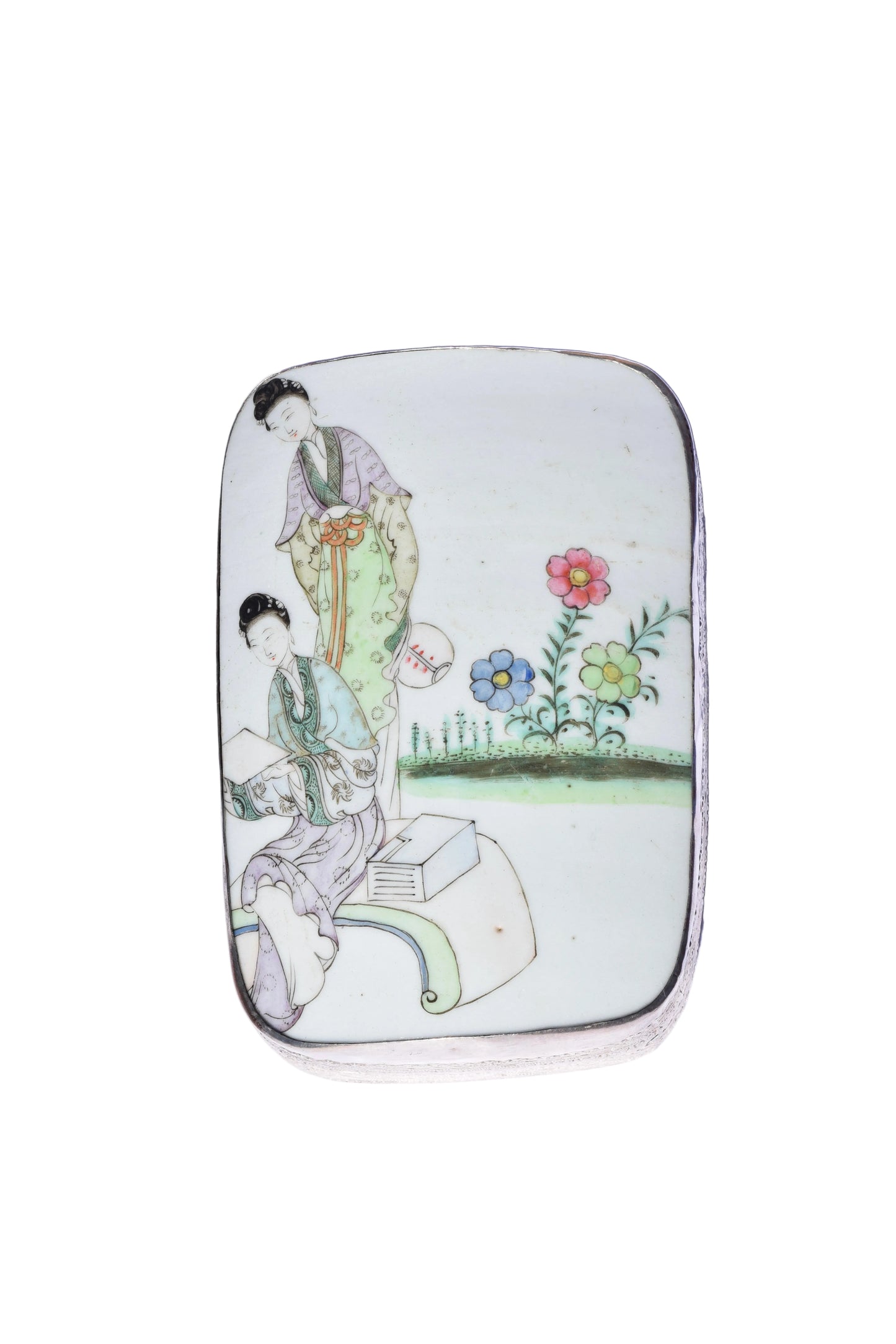 Chinese Famille Rose Porcelain Shard Box