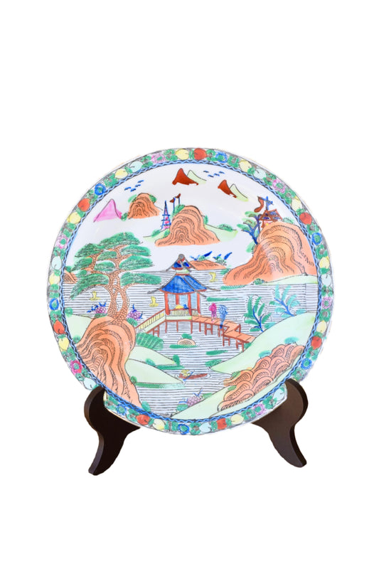 Chinese Decorative Plate "Pavilion in Summer"