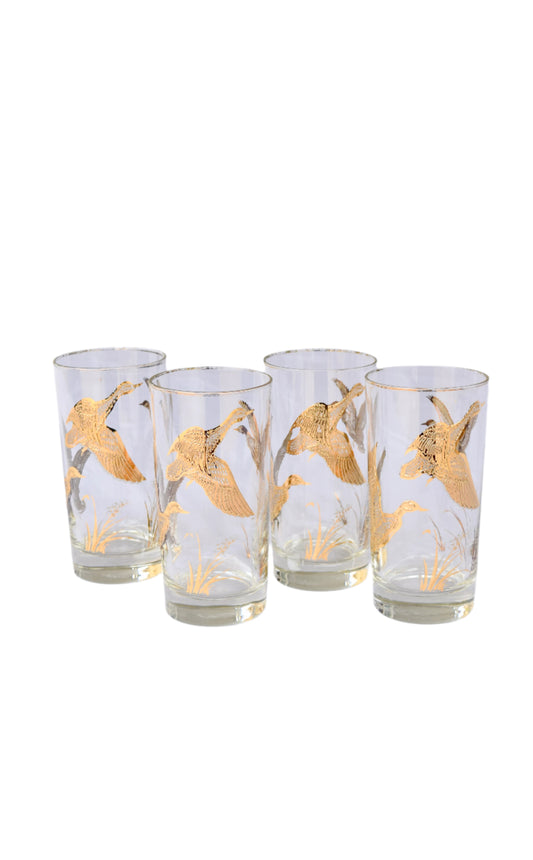 Libby Golden Mallard Highball Glasses