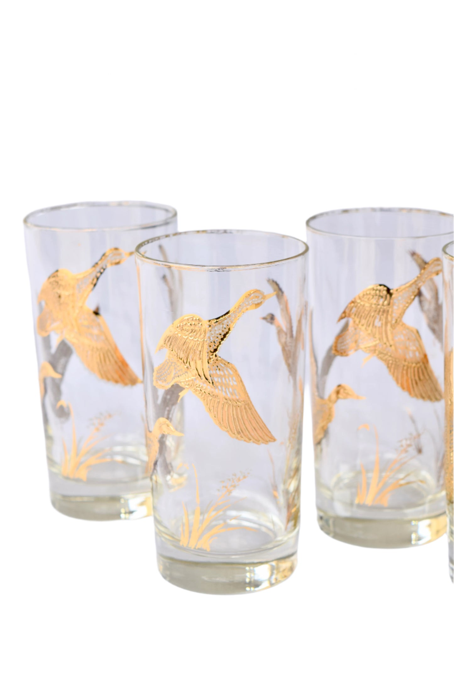 Libby Golden Mallard Highball Glasses